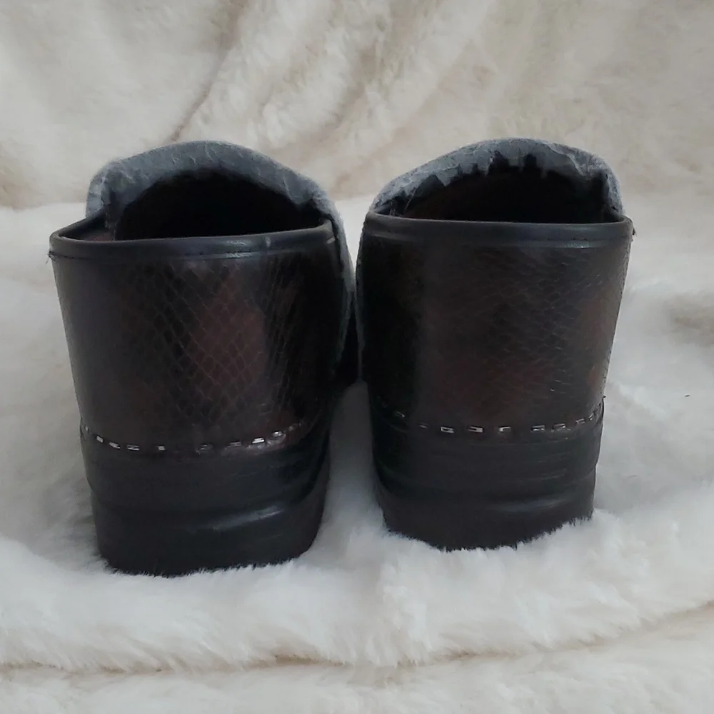 Dansko Python Snakeskin Clogs - Picture 6 of 9